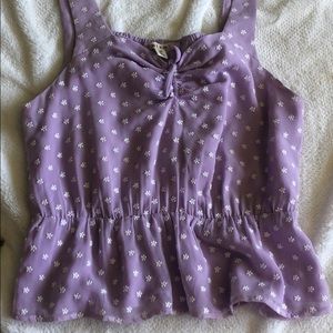 Lilac peplum top